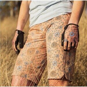 WILD RYE Women’s Kaweah Disco Dahlia Bike Shorts, MTB Water-Resistant Size 10